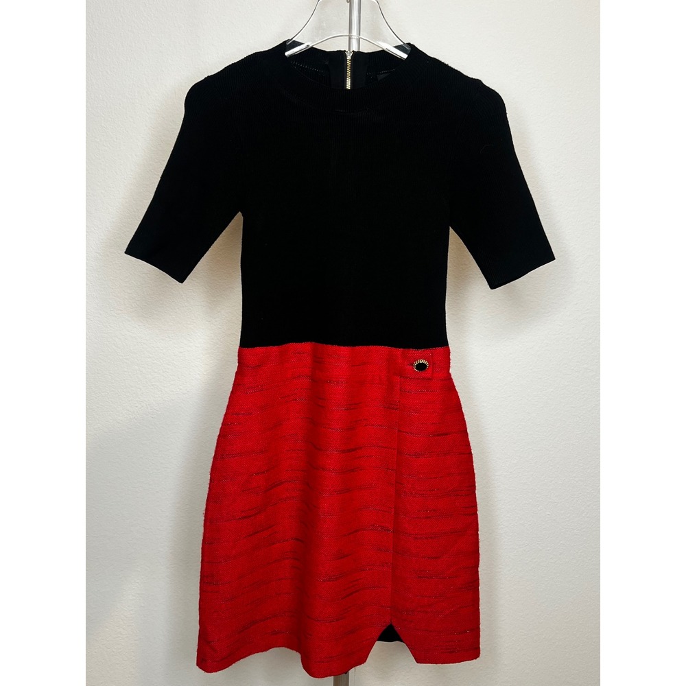 NWT Ted Baker Colorblock Multicolored Sheath Women's Mini Dress Sz 1 - Picture 10 of 13